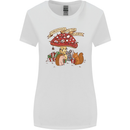 Christmas Hedgehog Toadstool Mouse Womens Wider Cut T-Shirt White