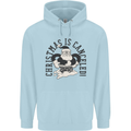 Christmas Is Cancelled Funny Bah Humbug Childrens Kids Hoodie Light Blue