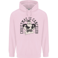 Christmas Is Cancelled Funny Bah Humbug Childrens Kids Hoodie Light Pink