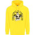 Christmas Is Cancelled Funny Bah Humbug Childrens Kids Hoodie Yellow