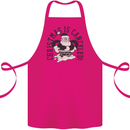 Christmas Is Cancelled Funny Bah Humbug Cotton Apron 100% Organic Pink