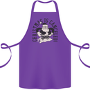 Christmas Is Cancelled Funny Bah Humbug Cotton Apron 100% Organic Purple
