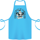 Christmas Is Cancelled Funny Bah Humbug Cotton Apron 100% Organic Turquoise