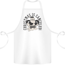 Christmas Is Cancelled Funny Bah Humbug Cotton Apron 100% Organic White