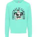 Christmas Is Cancelled Funny Bah Humbug Kids Sweatshirt Jumper Peppermint