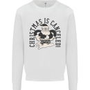 Christmas Is Cancelled Funny Bah Humbug Kids Sweatshirt Jumper White