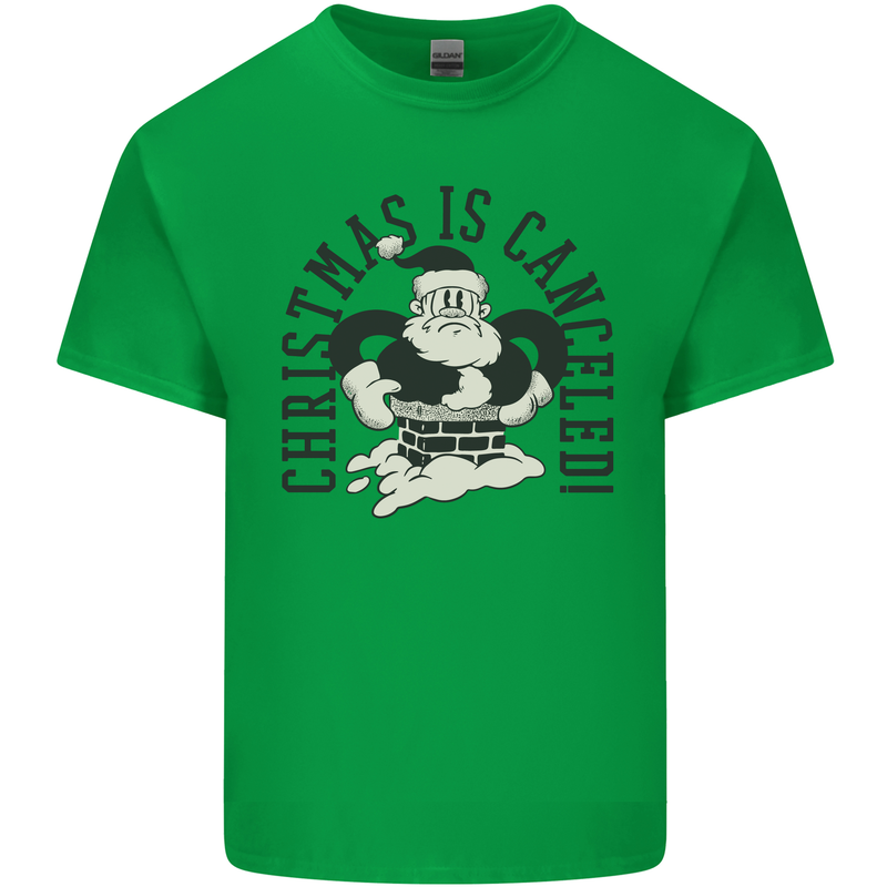 Christmas Is Cancelled Funny Bah Humbug Kids T-Shirt Childrens Irish Green