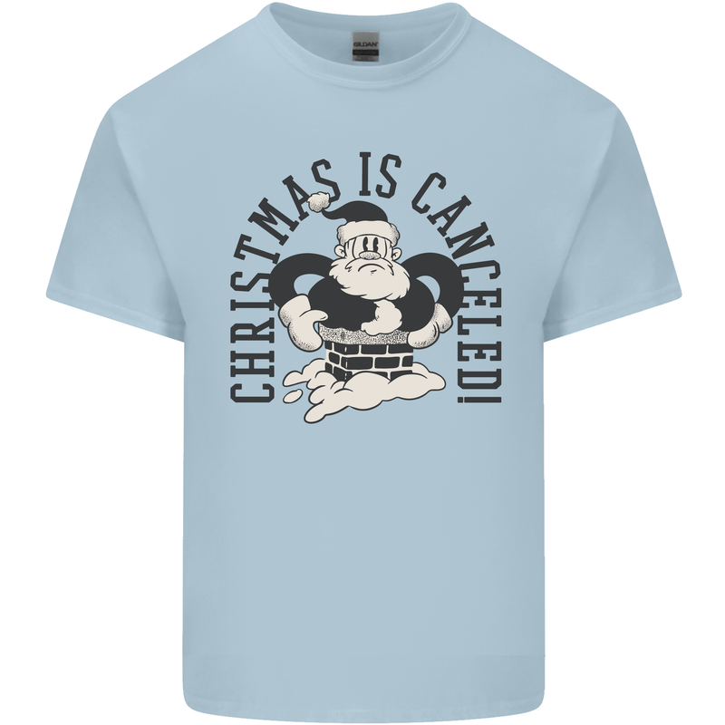 Christmas Is Cancelled Funny Bah Humbug Kids T-Shirt Childrens Light Blue