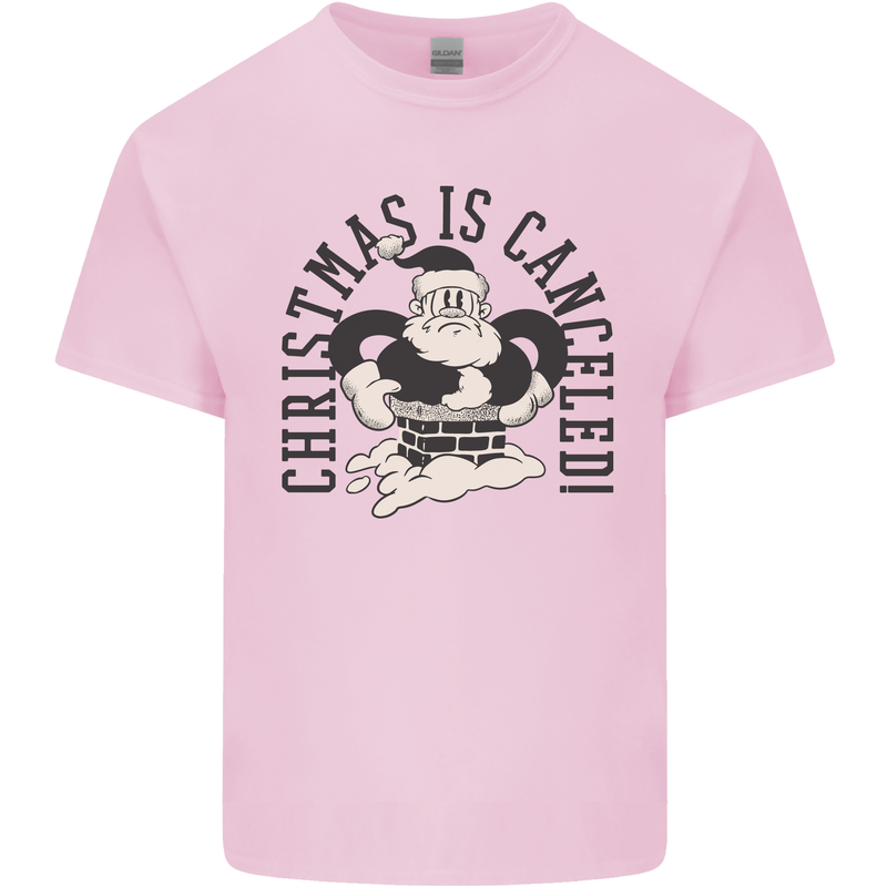 Christmas Is Cancelled Funny Bah Humbug Kids T-Shirt Childrens Light Pink