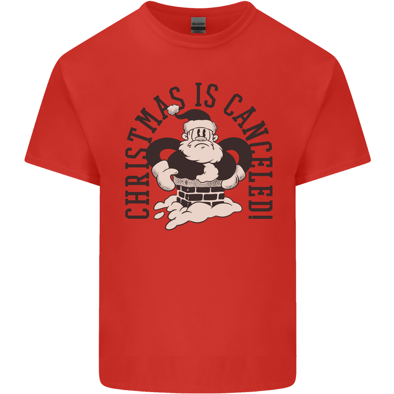 Christmas Is Cancelled Funny Bah Humbug Kids T-Shirt Childrens Red