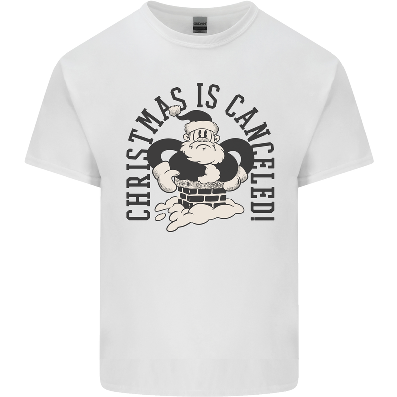 Christmas Is Cancelled Funny Bah Humbug Kids T-Shirt Childrens White