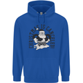 Christmas Is Cancelled Funny Bah Humbug Mens 80% Cotton Hoodie Royal Blue