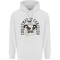 Christmas Is Cancelled Funny Bah Humbug Mens 80% Cotton Hoodie White