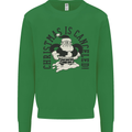 Christmas Is Cancelled Funny Bah Humbug Mens Sweatshirt Jumper Irish Green