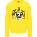 Christmas Is Cancelled Funny Bah Humbug Mens Sweatshirt Jumper Yellow