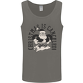 Christmas Is Cancelled Funny Bah Humbug Mens Vest Tank Top Charcoal