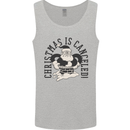 Christmas Is Cancelled Funny Bah Humbug Mens Vest Tank Top Sports Grey
