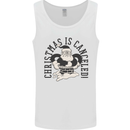Christmas Is Cancelled Funny Bah Humbug Mens Vest Tank Top White