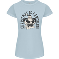 Christmas Is Cancelled Funny Bah Humbug Womens Petite Cut T-Shirt Light Blue