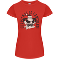 Christmas Is Cancelled Funny Bah Humbug Womens Petite Cut T-Shirt Red