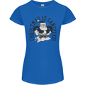 Christmas Is Cancelled Funny Bah Humbug Womens Petite Cut T-Shirt Royal Blue