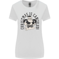 Christmas Is Cancelled Funny Bah Humbug Womens Wider Cut T-Shirt White