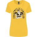 Christmas Is Cancelled Funny Bah Humbug Womens Wider Cut T-Shirt Yellow