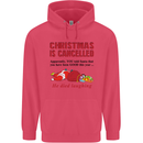 Christmas Is Cancelled Funny Santa Clause Childrens Kids Hoodie Heliconia