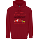 Christmas Is Cancelled Funny Santa Clause Childrens Kids Hoodie Red