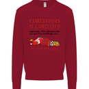 Christmas Is Cancelled Funny Santa Clause Kids Sweatshirt Jumper Red