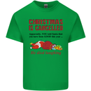 Christmas Is Cancelled Funny Santa Clause Kids T-Shirt Childrens Irish Green