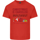 Christmas Is Cancelled Funny Santa Clause Kids T-Shirt Childrens Red