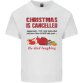 Christmas Is Cancelled Funny Santa Clause Kids T-Shirt Childrens White