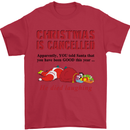 Christmas Is Cancelled Funny Santa Clause Mens T-Shirt Cotton Gildan Red