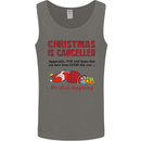 Christmas Is Cancelled Funny Santa Clause Mens Vest Tank Top Charcoal