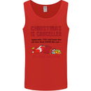 Christmas Is Cancelled Funny Santa Clause Mens Vest Tank Top Red