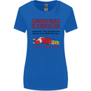 Christmas Is Cancelled Funny Santa Clause Womens Wider Cut T-Shirt Royal Blue