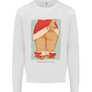 Christmas Is Sexy Funny Santa Xmas Mens Sweatshirt Jumper White