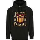 Christmas Just Here For the Presents Funny Childrens Kids Hoodie Black