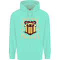 Christmas Just Here For the Presents Funny Childrens Kids Hoodie Peppermint