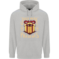 Christmas Just Here For the Presents Funny Childrens Kids Hoodie Sports Grey