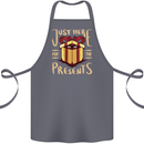 Christmas Just Here For the Presents Funny Cotton Apron 100% Organic Steel