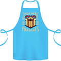Christmas Just Here For the Presents Funny Cotton Apron 100% Organic Turquoise