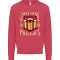 Christmas Just Here For the Presents Funny Kids Sweatshirt Jumper Heliconia