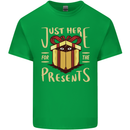 Christmas Just Here For the Presents Funny Kids T-Shirt Childrens Irish Green