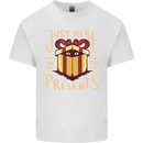 Christmas Just Here For the Presents Funny Kids T-Shirt Childrens White