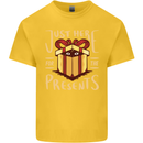 Christmas Just Here For the Presents Funny Kids T-Shirt Childrens Yellow