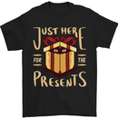 Christmas Just Here For the Presents Funny Mens T-Shirt 100% Cotton Black