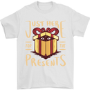 Christmas Just Here For the Presents Funny Mens T-Shirt 100% Cotton White