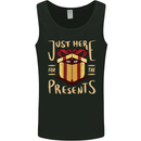 Christmas Just Here For the Presents Funny Mens Vest Tank Top Black